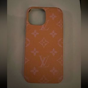 Orange mono iPhone 13 Pro Max case l v